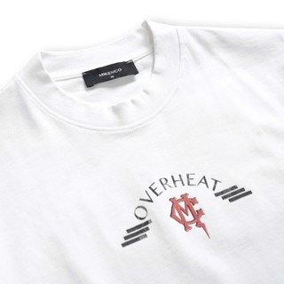 Áo Phông OVERHEAT SPEED UP chính hãng Mikenco trắng cotton 2 chiều in DTG |TẶNG HỘP ÁO|