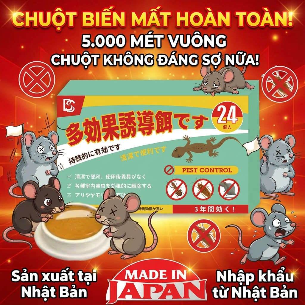 🐀Gel đuổi chuột 24 viên🐀 Công thức đậm đặc hỗ trợ xua chuột hiệu quả, phù hợp nhà ở kho bãi dễ sử dụng tiện lợi mỗi ngày