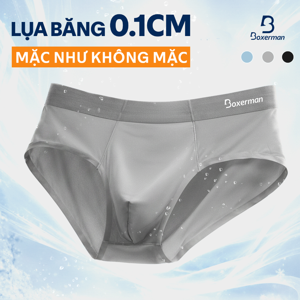 Combo 6 Quần sịp nam cao cấp SLIP thun lạnh chính hãng, không viền BOXERMAN