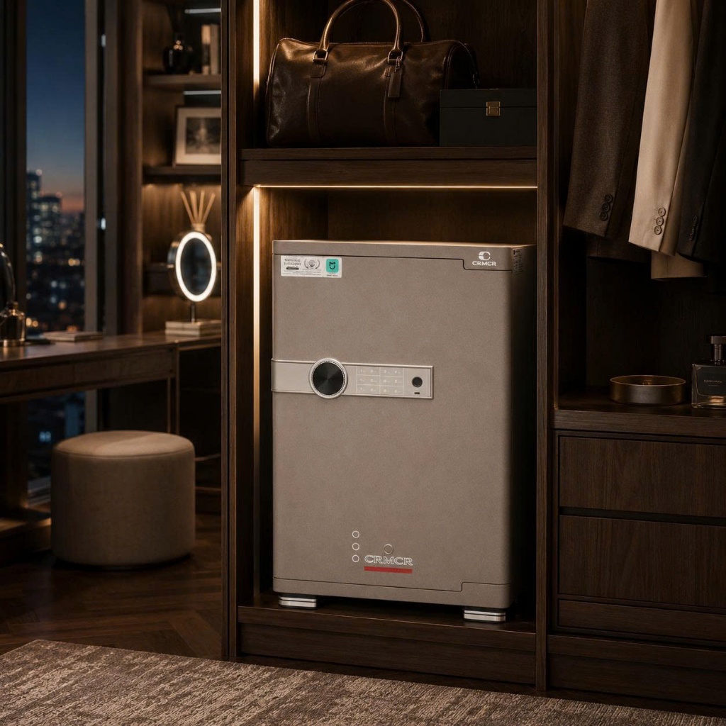Két Sắt Xiaomi CRMCR 45JB 55JB 65JB, Vân Tay Thông Minh, Chống Cháy Chống Trộm, Kết Nối App Xiaomi Home
