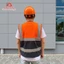 ÁO GILE BẢO HỘ PHẢN QUANG CAM PHỐI XANH ĐEN - ÁO GILE TÚI HỘP KHÓA KÉO KAKI CHO KỸ SƯ CÔNG NHÂN XÂY DỰNG, KỸ THUẬT, KHO