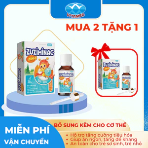 Zuziminac kẽm nhỏ giọt bổ sung kẽm cho trẻ