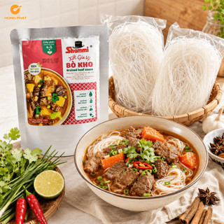 Combo Hủ Tiếu Bò Kho- Gồm 1 Gói Xốt Cô Đặc Bò Kho 200g + 3 Vắt Hủ Tiếu 60g