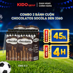 Combo 2 Bánh cuộn Chocolatos Socola Đen 336g | Kido Group