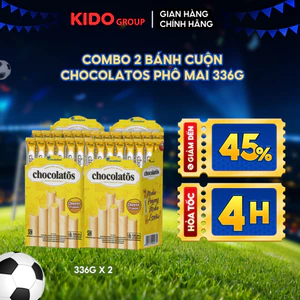 Combo 2 Bánh cuộn Chocolatos Phô Mai 336g | Kido Group