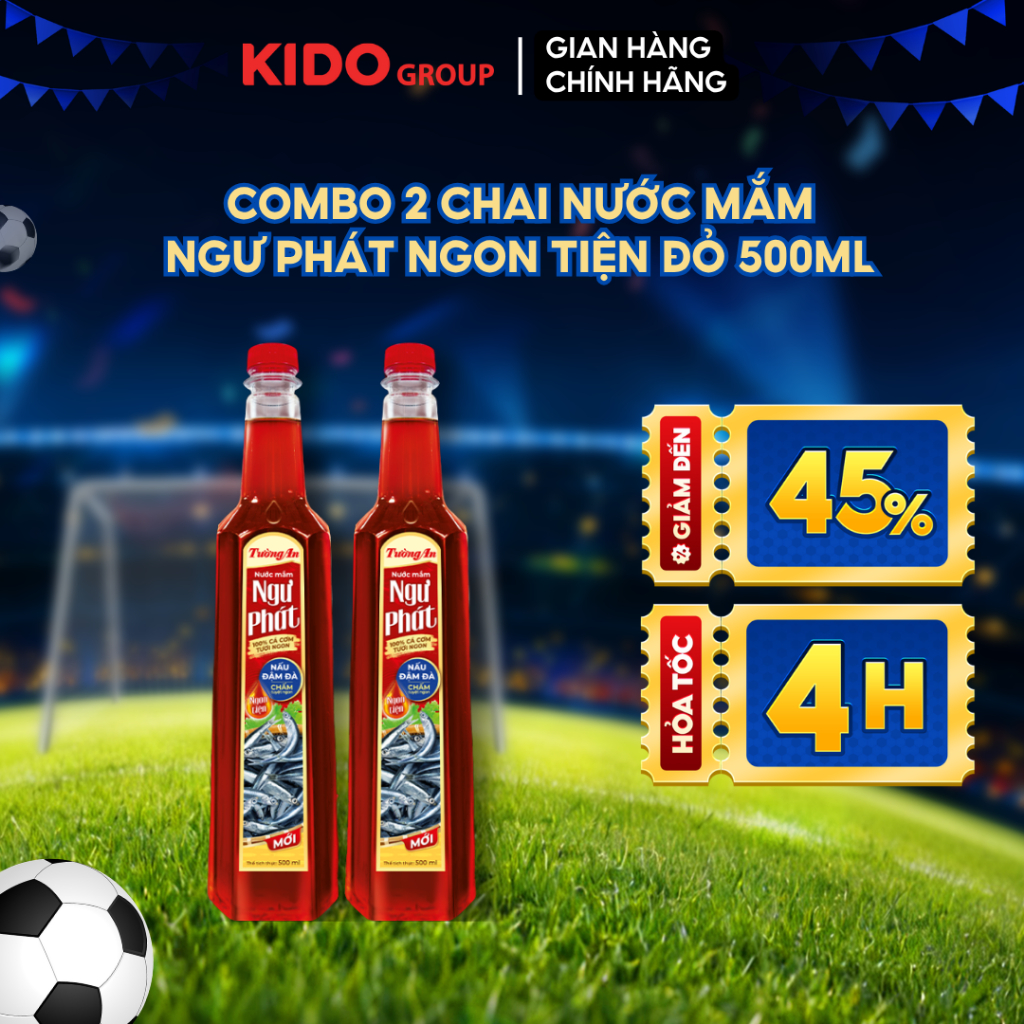 Combo 2 chai Nước Mắm Ngư Phát Ngon Tiện Đỏ 500ml