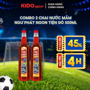 Combo 2 chai Nước Mắm Ngư Phát Ngon Tiện Đỏ 500ml