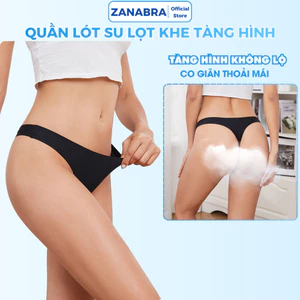 Combo 3 Quần Lót Nữ Lọt Khe Tàng Hình Chất Su, Quần Chip Nữ Lọt Khe Đáy Dán Kháng Khuẩn ZANABRA L716