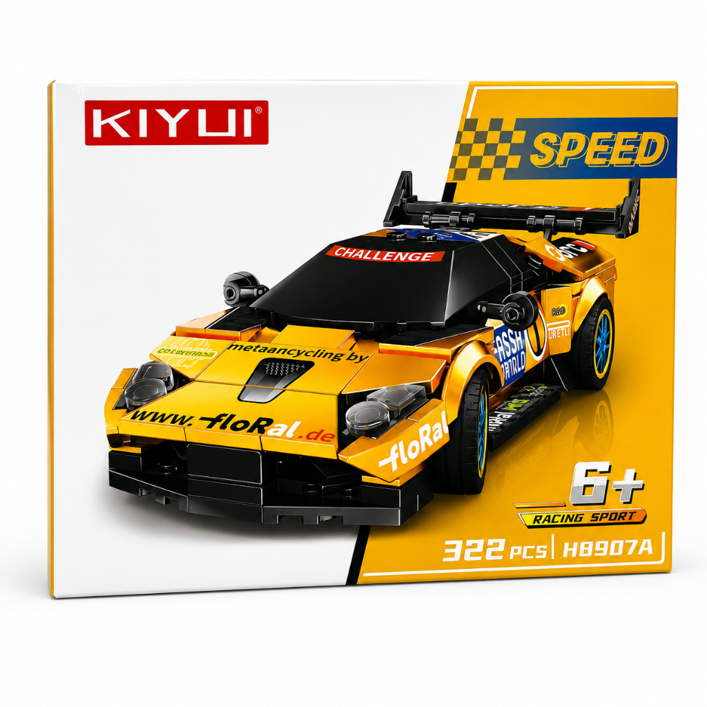 Đồ Chơi Lắp Ráp Xe Đua 322 Mảnh Xe Thể Thao Racing Sport Đồ Chơi STEM Quà Tặng Cho Bé