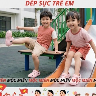 Dép Sục DH536-1 Trẻ Em Bé Trai Bé Gái Có SIZE 20-35 Chất Liệu Nhựa EVA Siêu Nhẹ Mềm Mại Thoáng Khí Chống Trơn Trượt ...