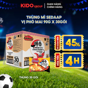 Thùng 30 gói Mì trộn Sedaap vị phô mai hàn quốc 86g