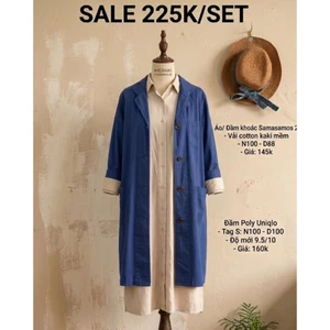 ĐẦM LINEN BABYDOLL THÊU 2HAND NHẬT