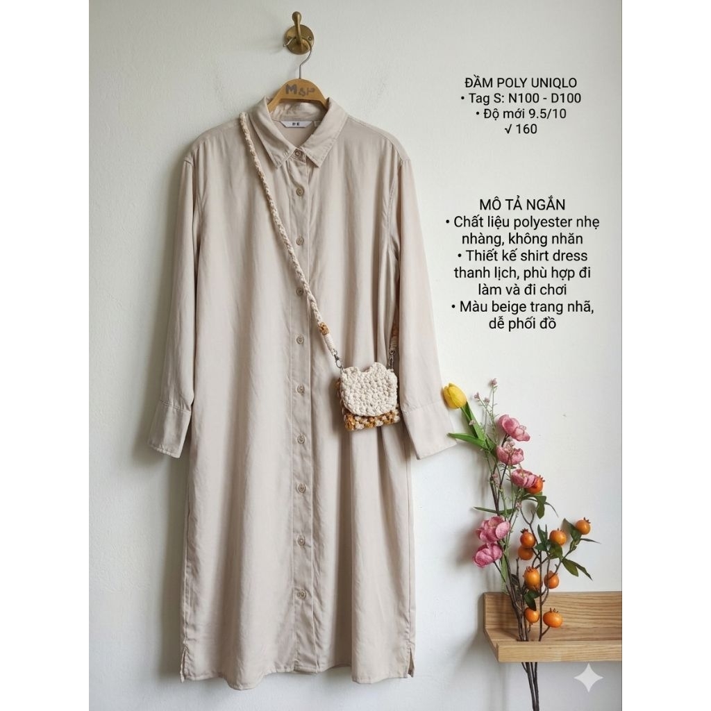 ĐẦM LINEN BABYDOLL THÊU 2HAND NHẬT