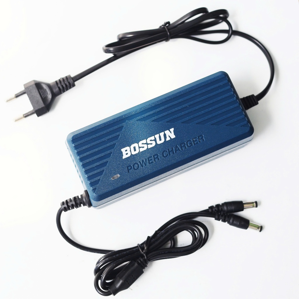 Bộ Sạc Kép BOSSUN BS-PC0230A 21V 3A – Sạc Nhanh 2 Pin Cùng Lúc, Tích Hợp Quạt Làm Mát, Dùng Cho Pin Máy Khoan & Máy Bulo