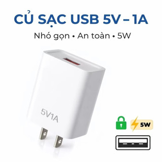 Củ sạc YAMAZAKi 5V 1A dành cho quạt, thiết bị pin nhỏ, camera