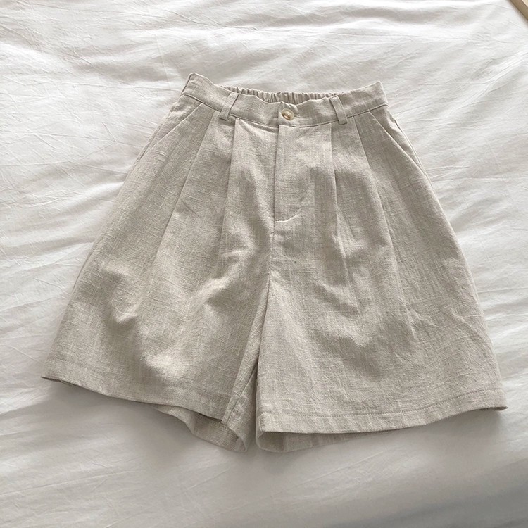 Quần short đũi xước nhật cạp lưng chun co giãn thoải mái