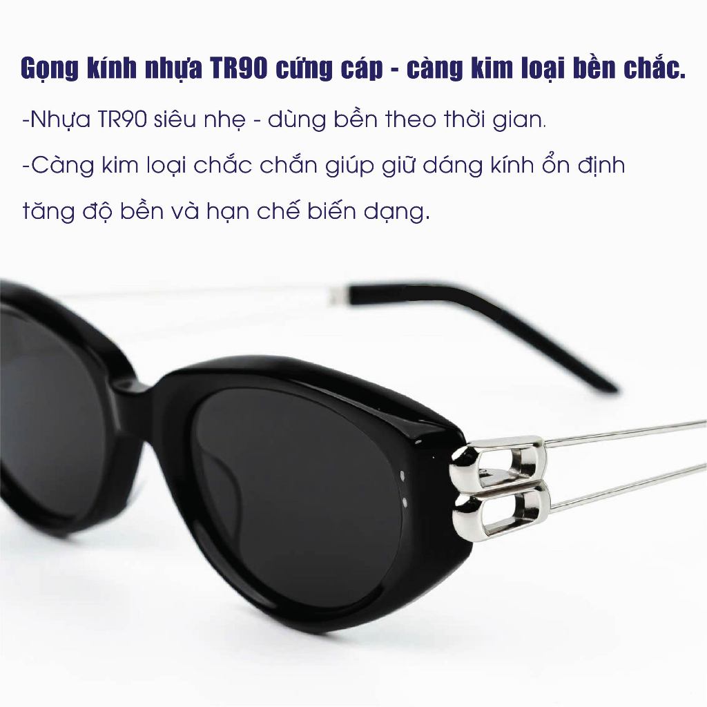Kính Râm Mắt Mèo Chống Tia UV SUNNY MẮT KÍNH Phụ Kiện Thời Trang Chống Nắng Bảo Vệ Mắt Toàn Diện Đi Chơi Đi Học