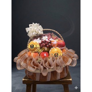 ( JENNY FRUIT ) ( 20/10 ) Giỏ trái cây biếu tặng - tặng kèm túi và in bảng theo nhu cầu