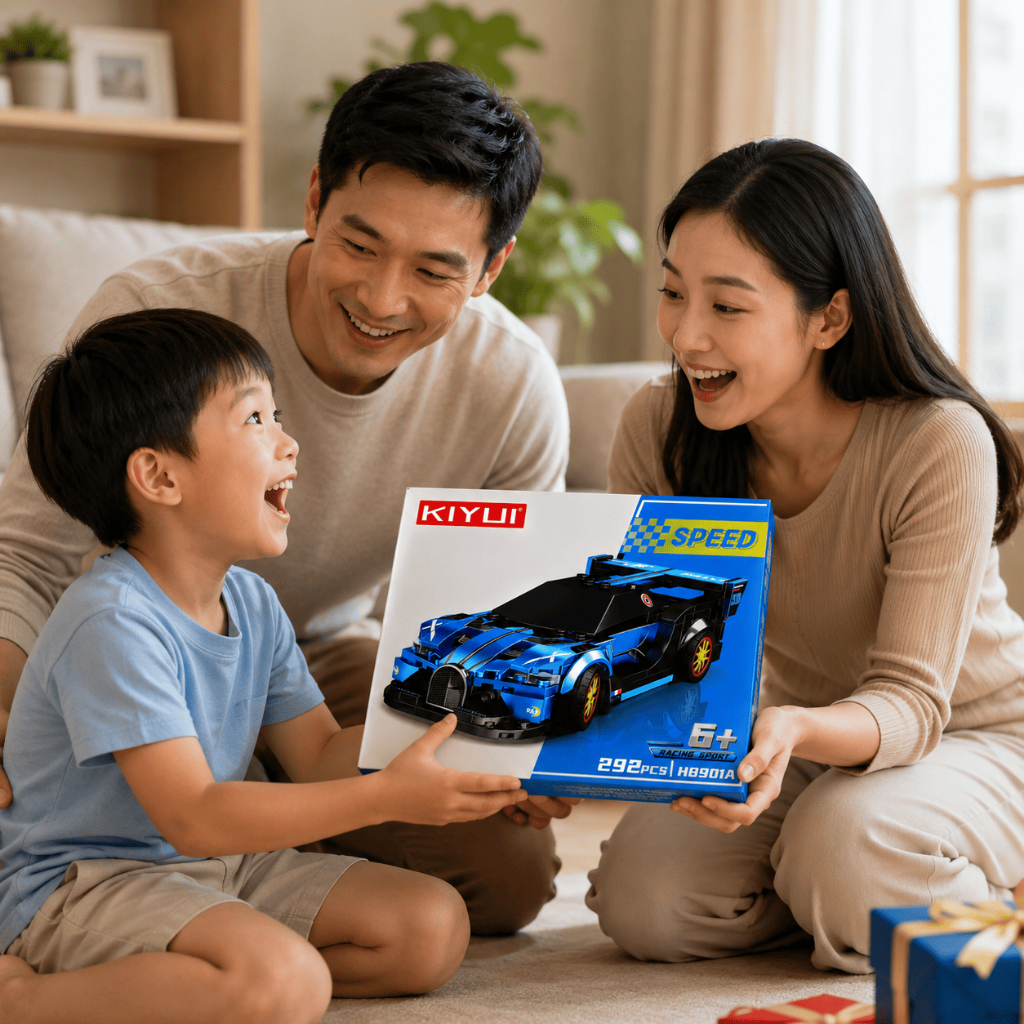 Đồ Chơi Cho Bé Xe Đua Lắp Ráp 292 Mảnh Siêu Xe Thể Thao Đồ Chơi STEM
