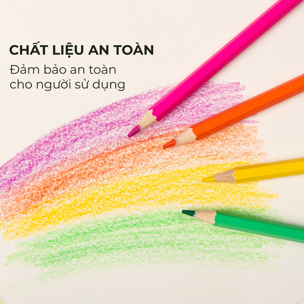 [NEW] Bút Chì Màu Gốc Dầu 60 Màu Van Gogh Classmate Màu Chì Mịn, Tươi Sáng, Chồng Được Màu, Blend Màu Xịn, Hoà Sắc Tốt
