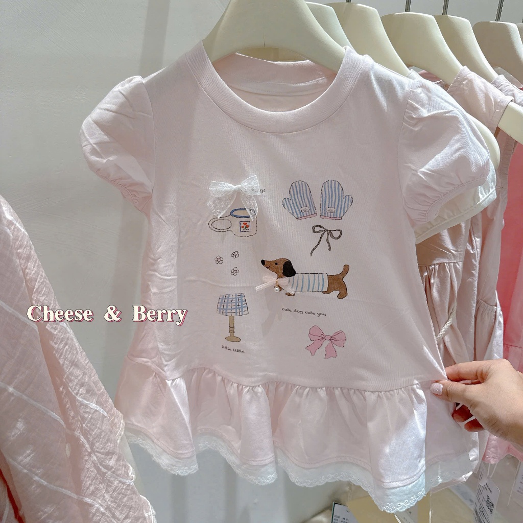 Váy Cho Bé Gái Tệu Kisd - Set Váy Tiểu Thư Cotton Mềm Mại Thoáng Mát Mùa Hè Cho Bé 9 - 21kg