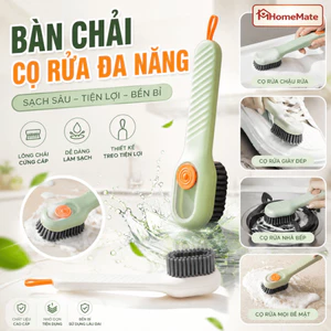 Bàn Chải Cọ Rửa Đa Năng HomeMate 3 Trong 1 Có Bình Chứa Nước Giặt, Bàn Chải Chà Giày Giặt Đồ Cọ Sàn Tiện Lợi
