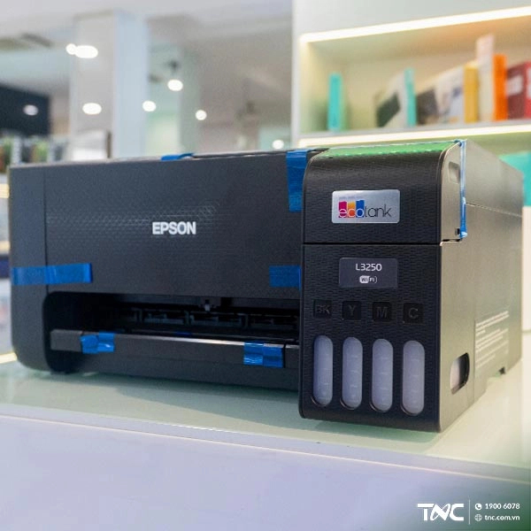 Máy In Phun Màu Đa Năng Epson L3250, In Copy Scan, In Không Viền 4R - Máy In Giá Tốt