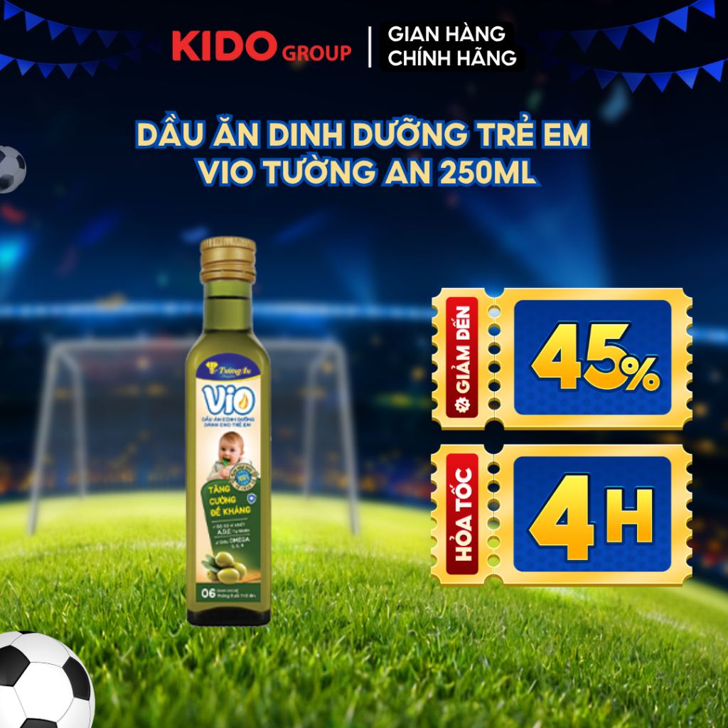 (NEW) (MUA 2 GIẢM 20%) Dầu ăn dặm dinh dưỡng cho bé VIO Tường An Gấc/Mè/Olive 250ML
