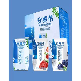 [SIÊU THỊ] Thùng 12 Hộp x 205g Sữa Chua Uống Hy Lạp An Mộ Hy (AMX) Thơm Ngon Béo Ngậy