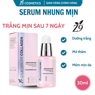 Serum nhung mịn Z9 dưỡng da cấp ẩm collagen, giúp da trắng hồng tự nhiên 30ml
