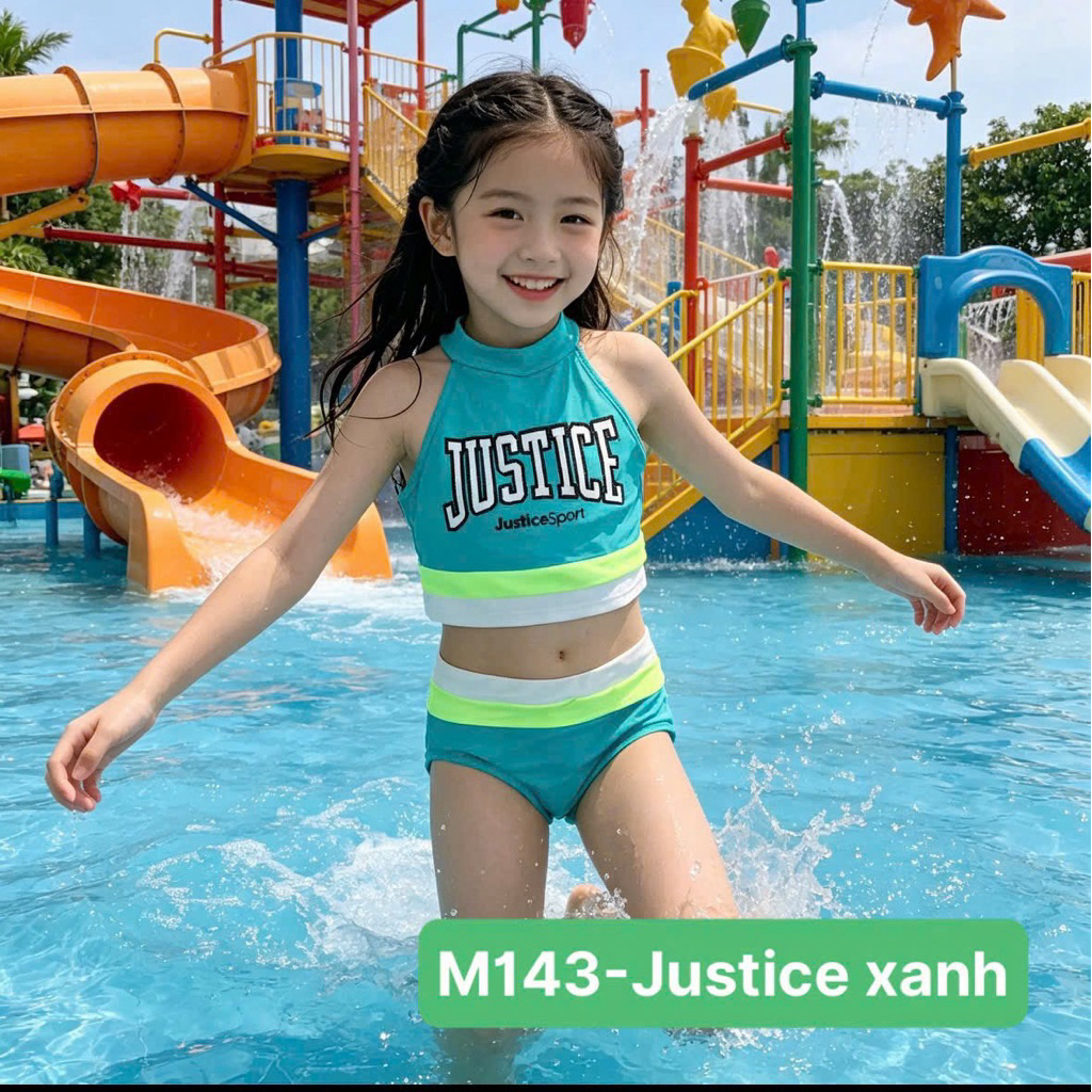 Set đồ bơi bé gái 14–18Y (38–50kg) xuất dư chống nắng UPF 40–50 – đồ bơi trẻ em xuất khẩu cao cấp