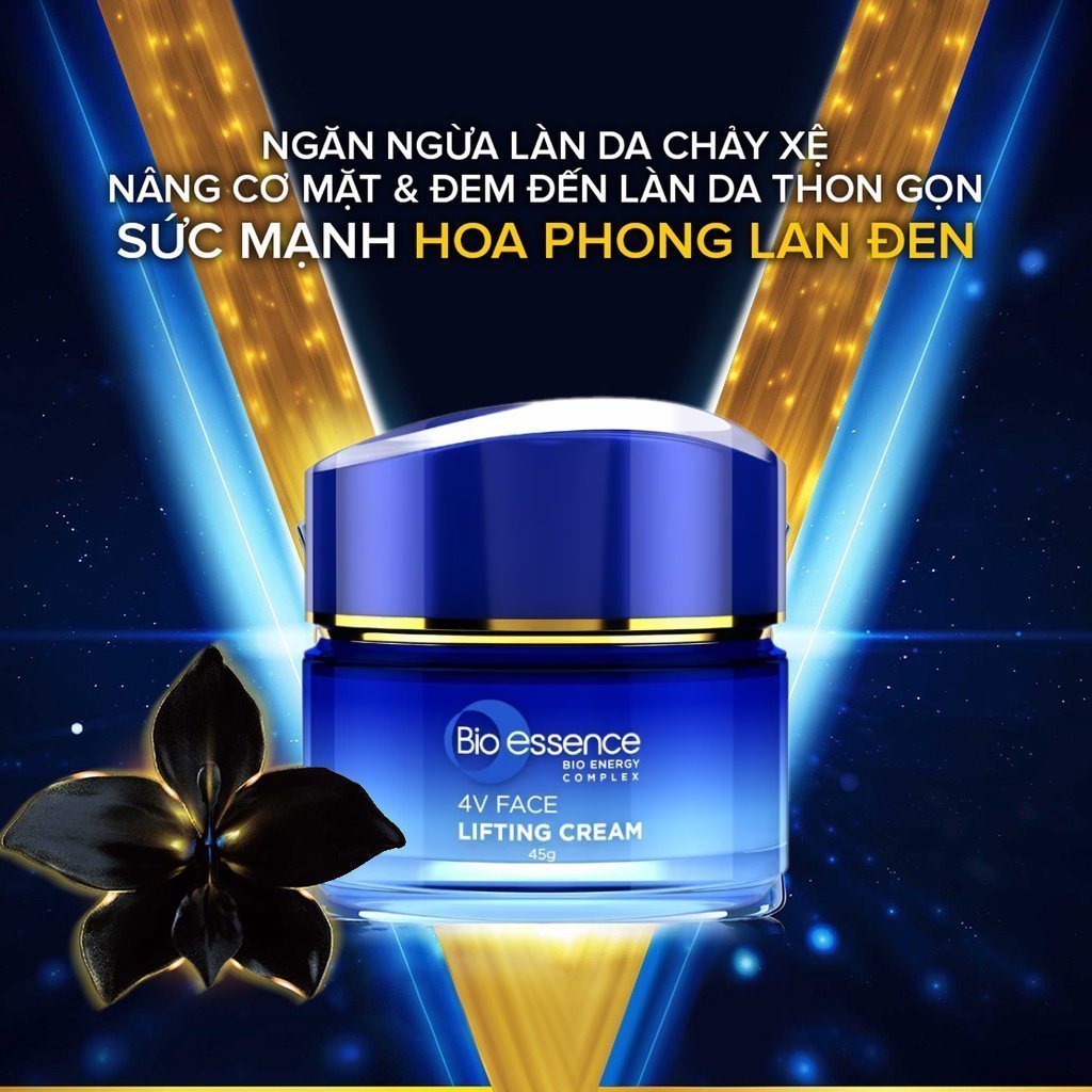 [VHL x Bio-essence] Kem dưỡng ngăn ngừa lão hóa, nâng cơ mặt & dưỡng sáng Bio essence Bio-Vlift 45g tặng 1 túi ST 200g