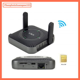 Router WiFi 4G LTE LSUN MF607+ – Tốc Độ 300Mbps – Pin 5000mAh – 2 Anten – Có Cổng LAN – 32 Thiết Bị