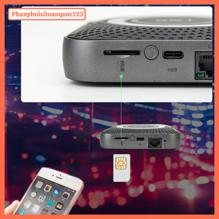Router WiFi 4G LTE LSUN MF607+ – Tốc Độ 300Mbps – Pin 5000mAh – 2 Anten – Có Cổng LAN – 32 Thiết Bị