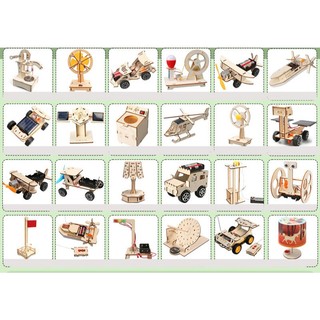 Đồ chơi stem  STEAM- Bộ lắp ghép sản phẩm xe tăng, máy bay gỗ. đồng hồ trí tuệ, sáng tạo robot, ô tô người máy, xe lu,