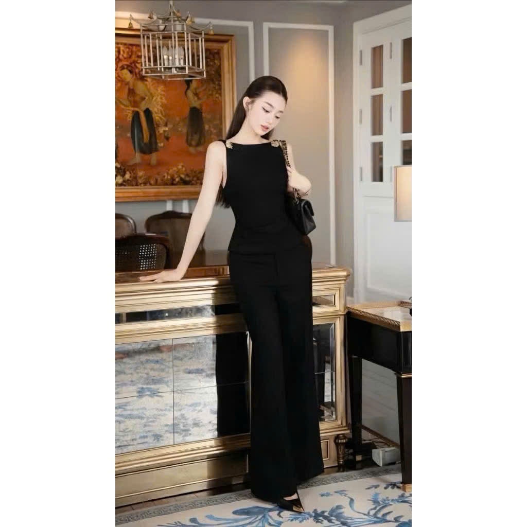 SÉT BỘ HÀN HỞ LƯNG ỐNG RỘNG KÈM PHỤ KIỆN ĐI CHƠI ĐI LÀM CỰC XINH BY CHAMIE STORE