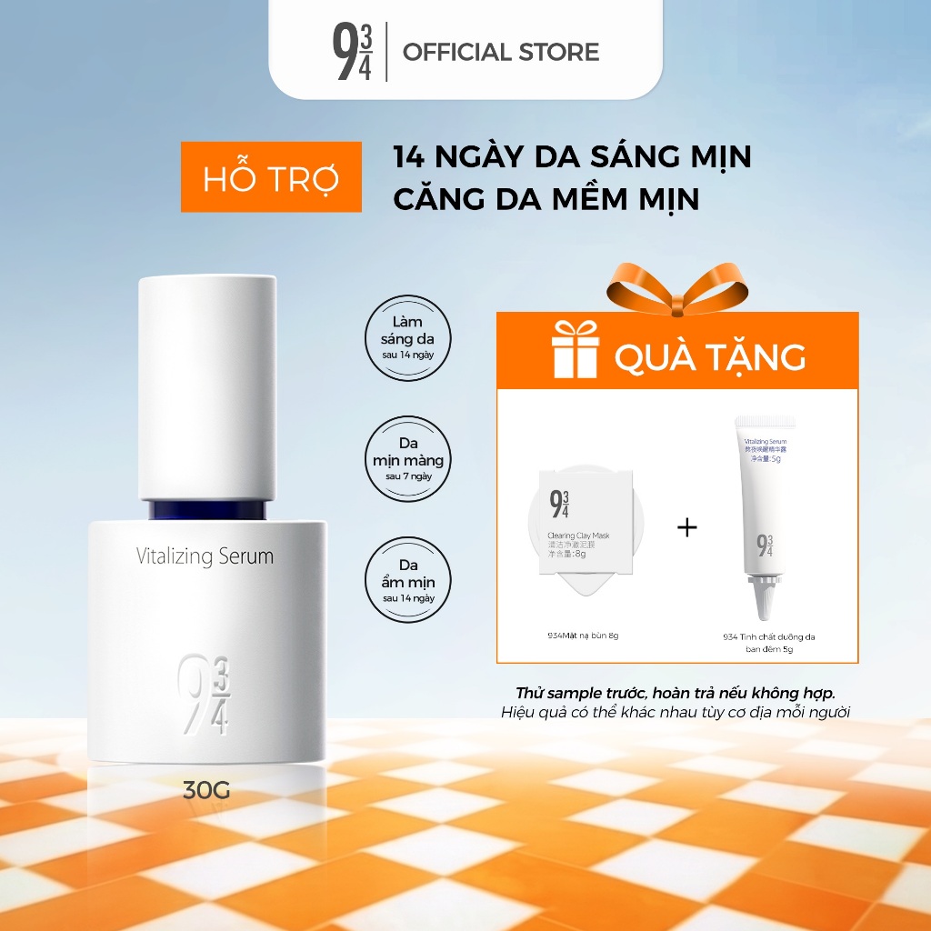 Tinh Chất Serum 934 Dưỡng Trắng Da Mờ Thâm Cải Thiện Rõ Rệt Sau 14 Ngày 30ml