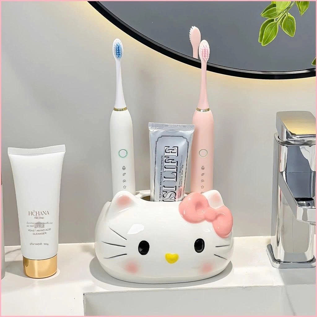 [ Gốm Sứ ] Cốc Helokitty – Đựng Bàn Chải, Dao Cạo, Đồ Dùng Nhà Tắm Siêu Cute Dễ Thương