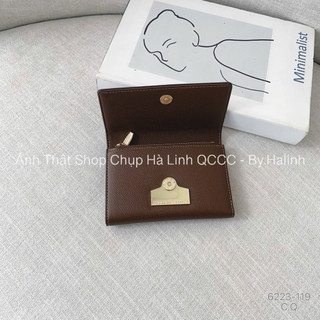 Ví Ngắn Gấp 3 Da Sần CLS Tag Kim Loại - Ví Ngắn Cầm Tay TA6223-119