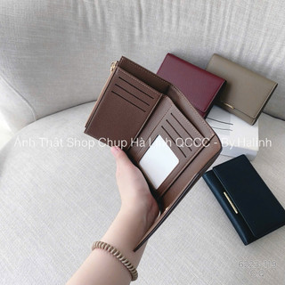 Ví Ngắn Gấp 3 Da Sần CLS Tag Kim Loại - Ví Ngắn Cầm Tay TA6223-119