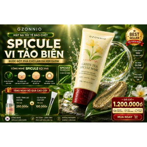 GZONNIO Green Tea Spicule Mask 120g | Làm Sạch Sâu - Tái Tạo Da - Hỗ Trợ Thu Nhỏ Lỗ Chân Lông