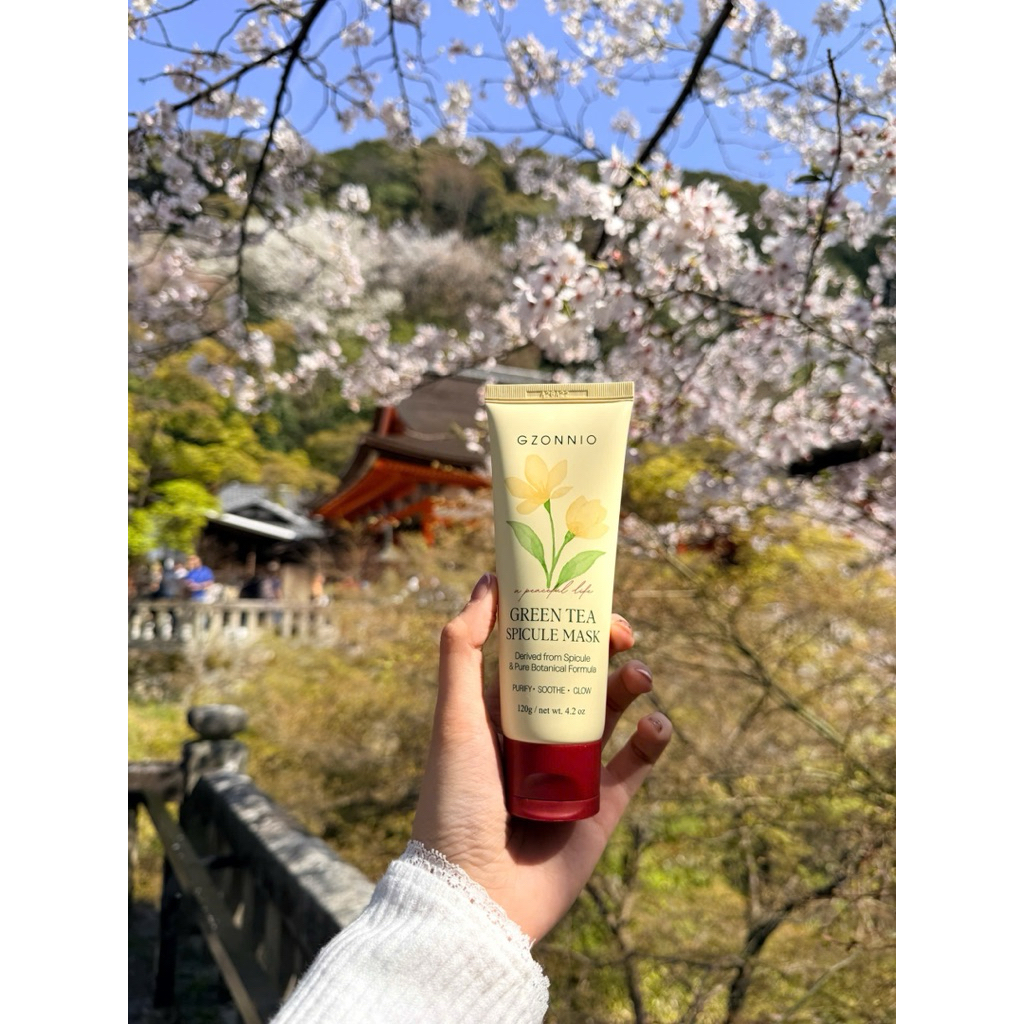 GZONNIO Green Tea Spicule Mask 120g | Làm Sạch Sâu - Tái Tạo Da - Hỗ Trợ Thu Nhỏ Lỗ Chân Lông