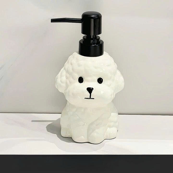 [Gốm Sứ] Bình Xịt Rửa Tay Poodle – Trang Trí Nhà Tắm Cho Gia Đình – Thiết Kế Sang Xịn Độc Lạ