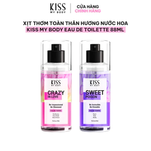 XỊT THƠM TOÀN THÂN HƯƠNG NƯỚC HOA KISS MY BODY PERFUME MIST - 88ml