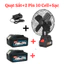 Quạt Tích Điện Mini Để Bàn-Pin 10 Cell Chuẩn Đế Pin 21V 2 Mức Gió, Sử Dụng 3-5 Tiếng, Kích Thước 8 Inch -Bảo Hàn
