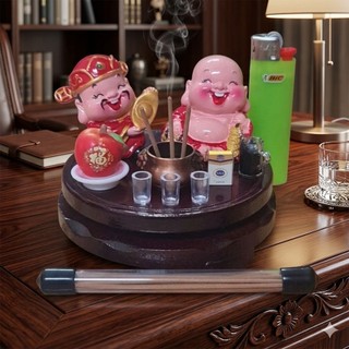 Bàn Thờ Thần Tài Thổ Địa Mini  May Mắn Tài Lộc Trang trí