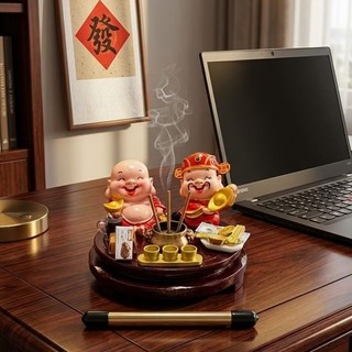 Bàn Thờ Thần Tài Thổ Địa Mini  May Mắn Tài Lộc Trang trí