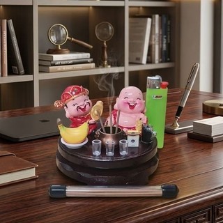 Bàn Thờ Thần Tài Thổ Địa Mini  May Mắn Tài Lộc Trang trí