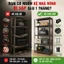 BMZAR Kệ sắt v lỗ đựng đồ đa năng Kệ Bếp Sắt + bảng gỗ Kệ sắt đa năng Mỗi tầng có thể chịu được tải trọng 20kg