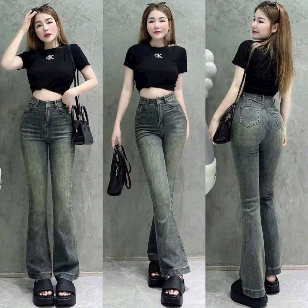QUẦN JEAN BÁT LOE DÀI LAI TO KIỂU